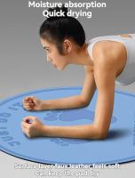 Esterilla de tpe suave para yoga, circular tapete antidesgarro redondo, respetuoso con el medio ambiente, 70cm de diámetro, venta al por mayor - details 3