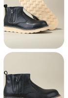 Botas de hombre de alta gama de cuero Botas Chelsea Zapatos altos de piel de vaca de capa superior - details 7