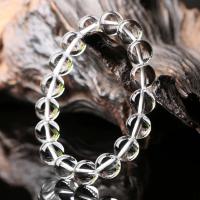 Pulsera de cristal blanco natural para mujeres y hombres Joyería de amuleto de buena suerte hecha a mano - details 5