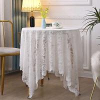 Romántico Ence estilo francés mesa de boda blanca, manteles de mesa de comedor, decoraciones de cocina - details 6