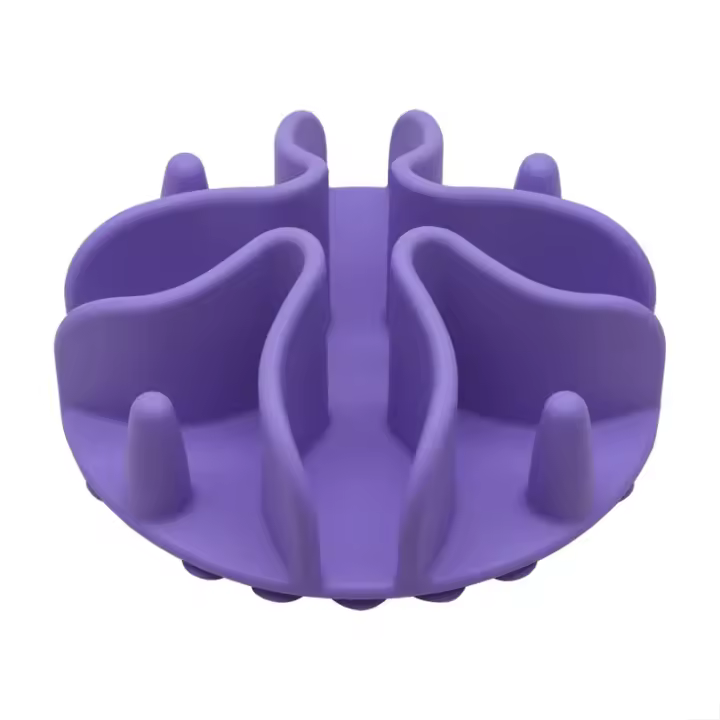 Inserto de alimentador lento en espiral de silicona con ventosa fuerte para perros pequeños, medianos y grandes, tazón de alimentación, productos para mascotas - 1