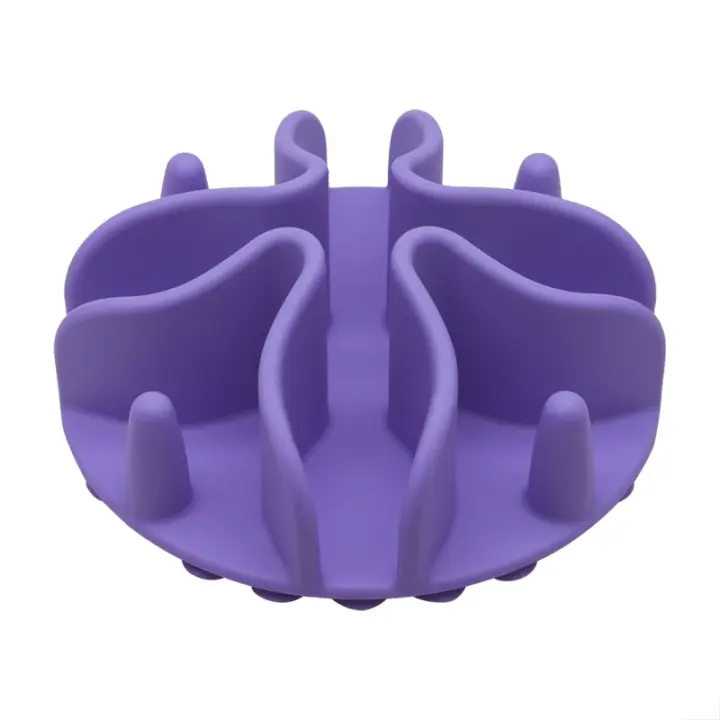 Inserto de alimentador lento en espiral de silicona con ventosa fuerte para perros pequeños, medianos y grandes, tazón de alimentación, productos para mascotas - 1