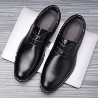 High Quality Formal Leather Men Dress Shoes Breathable Mens Casual Shoes Italian Luxury Brand Lace-Up Non-slip Men Driving Shoes - details 10