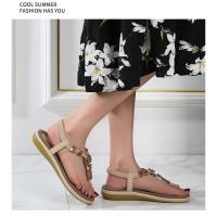 Sandalias de Tacón Alto de Verano 2025 Estilo Bohemio Chic de Madera Tejida Talla Grande - details 10