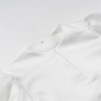 OUWU- Camisa Informal Corta De Manga Abombada A La Moda Para Mujer Primavera 2025, Nuevo Diseño, Ropa Informal De Ajuste Cómodo - details 4