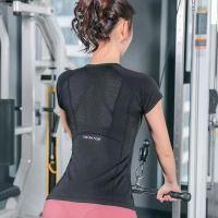 Ropa deportiva para mujer, ropa de Yoga, Camiseta deportiva para mujer, Top de talla grande, ropa deportiva para correr - details 2