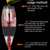 Aireador mágico de aire Bernoulli para vino tinto portátil, vino blanco, whisky, decantador rápido, equipo, accesorios de bar - details 0