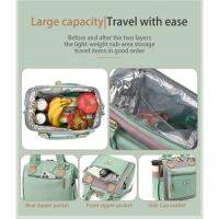 Bolsa de tela impermeable de nailon portátil de gran capacidad bolsa de almuerzo de hilo de bordado para mujer bolsa de hielo bolsa de picnic para salir - details 7