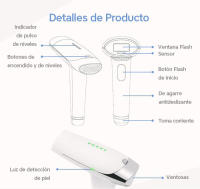 Vancostar-depiladora láser IPL 2 en 1, removedor permanente, recortador de Bikini, lámpara de rejuvenecimiento, depiladora eléctrica reemplazable - details 9