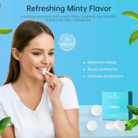 Mentas energéticas con cafeína, sin azúcar, veganas, sin gluten, menta. Aumenta la concentración y la resistencia con l-teanina, cafeína, B12 y B6. - details 1