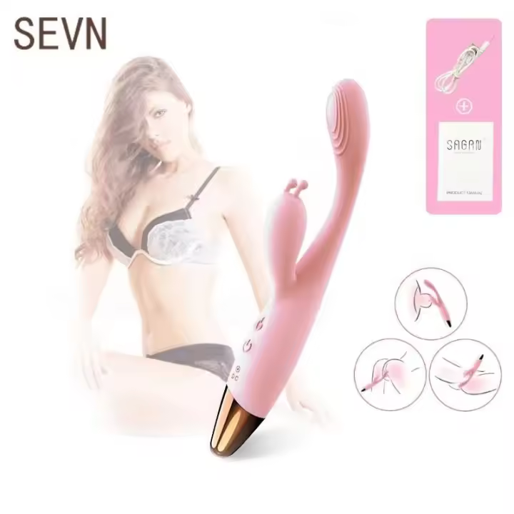 Vibrador de punto G de 10 velocidades para mujer, estimulador de clítoris y pezón, 8 segundos rápidos para orgasmo, vibraciones en forma de dedo, Juguetes sexuales para adultos - 1