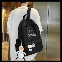 Mochilas de escuela secundaria para niñas adolescentes, color sólido, moda simple, mochila escolar ligera para estudiantes, bolsa universitaria - details 12
