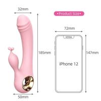 Magia de Hueso Leten Laile Vagina de Doble Choque Cálida Lengua Masajeador de Autoestimulación para Adultos Juguetes Sensuales - details 1