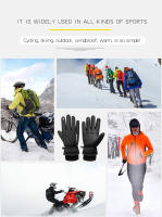 Cycg-guantes cálidos de dedo completo para deportes al aire libre, pantalla táctil, impermeable, a prueba de viento, esquí, bicicleta, Scooter, Invierno - details 4