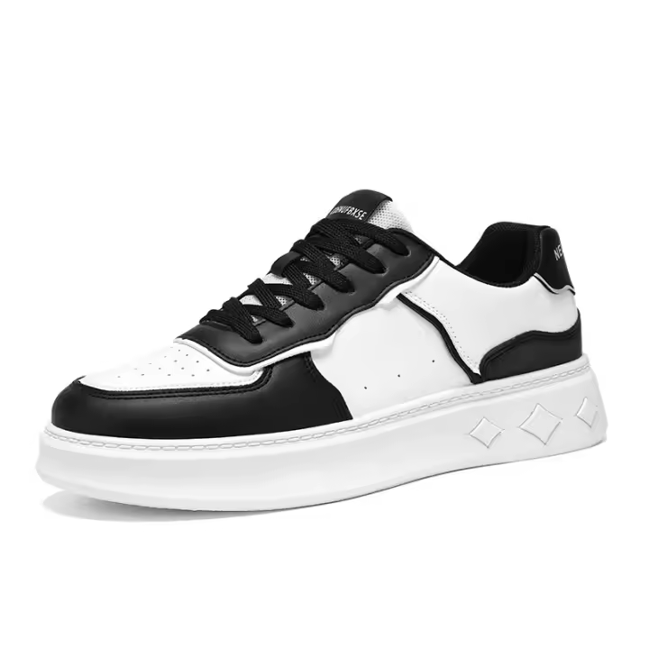 Zapatillas Blancas Transpirables para Hombres Estilo Coreano de Moda Zapatos Casuales con Plataforma Todo Uso - 1