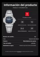 Nuevo reloj de lujo para hombre de marca suiza, reloj de cuarzo luminoso a prueba de agua - details 0