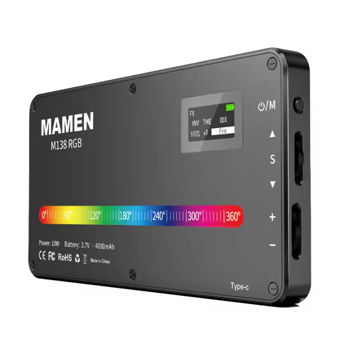 Luz LED de bolsillo Luz de relleno portátil Cámara RGB Teléfono móvil Video en vivo Fotografía profesional Luz de relleno - 1