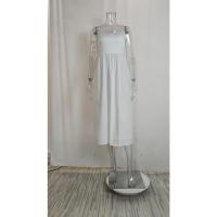 Vestido Midi Sin Mangas De Encaje Rosa Elegante Para Mujer Verano 2024 Estilo Casual Traje De Vestir A-Line Zipper - details 8