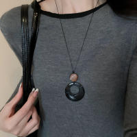 Collar Retro para mujer, nuevo nicho coreano, cadena de suéter, moda, otoño e invierno, versátil, collar de sentido premium - details 36