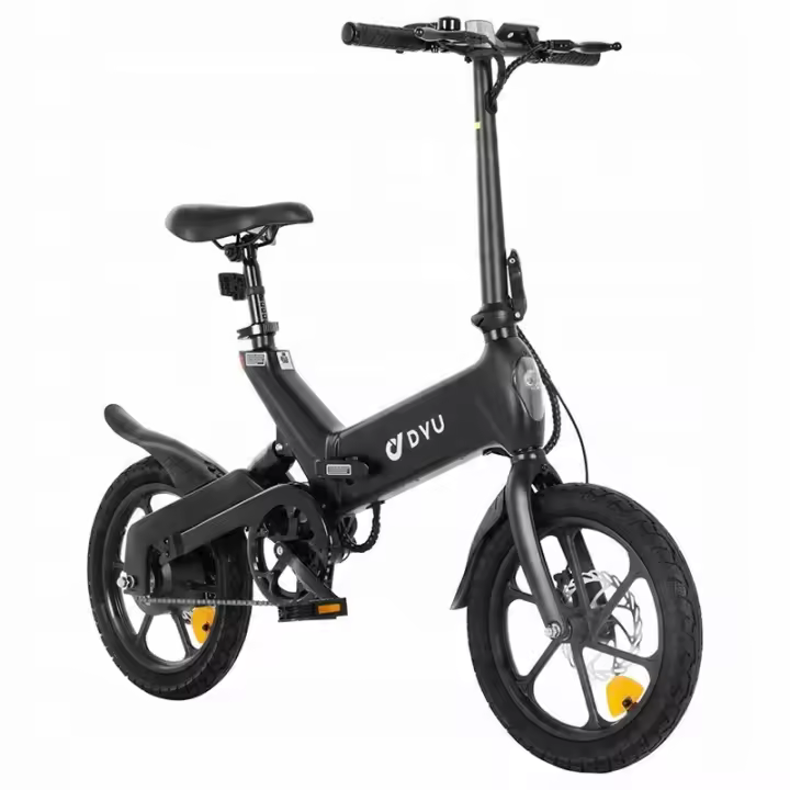 Bicicleta eléctrica DYU A16 250W 36V 10Ah 16" 55km negro - 1