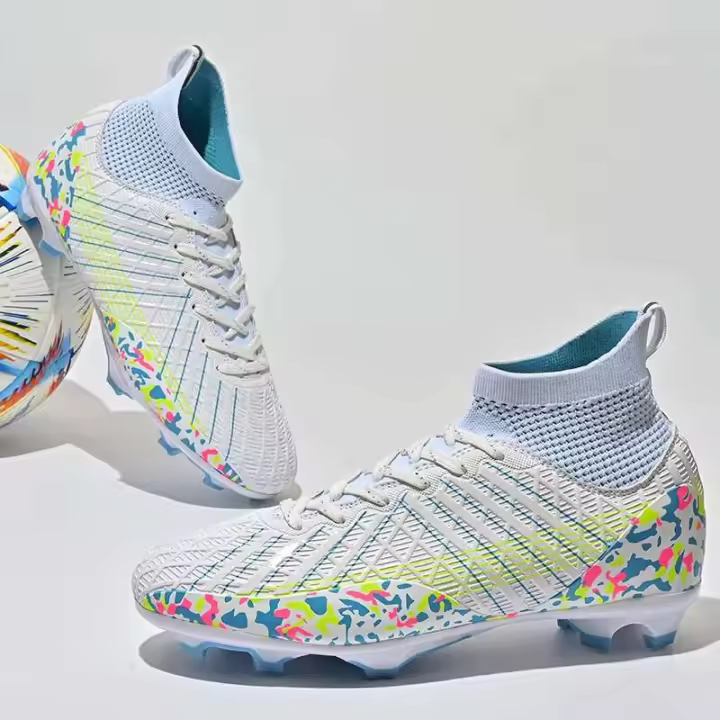 Nuevos zapatos deportivos de alta calidad para hombre con cordones de fútbol transpirables y suelas con tachuelas para jóvenes - 1