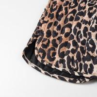 BUNO-chaleco elegante con estampado de leopardo para mujer, nueva moda 20225, chaquetas sin mangas con lazo y cuello en V, chaleco ajustado Vintage, Top corto - details 11
