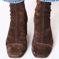 Botas hasta la rodilla de cuero genuino de alta calidad para mujer, estilo formal de invierno para mujer, informal de lujo resistente al desgaste - details 2