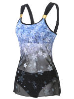 Conjunto de Bikini de cintura alta para mujer, de 2 piezas traje de baño, estampado Sexy, ropa de playa - details 2
