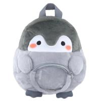Mini juguete de peluche con muñeca colgante, mochila escolar pequeña de dibujos animados, mochila de pingüino, bolso de hombro - details 2