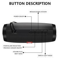 Altavoz TG157 compatible con Bluetooth, luz LED intermitente, altavoz portátil para exteriores, Subwoofer impermeable, Radio FM - details 9