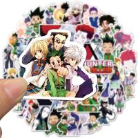 Pegatinas de pared de Anime Hunter X Hunter para niños, 50 piezas, papelería para cuaderno, Maleta, motocicleta, refrigerador - details 4
