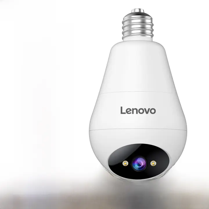 Lenovo Cámara de Vigilancia Inteligente IP WiFi 3MP E27 Bombilla Monitoreo de Video Interior - 1