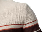 Suéter de manga larga de punto a rayas para hombre, Jersey informal de cuello redondo, nuevo - details 14