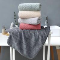 Toalla gruesa de terciopelo coral para adultos, Toalla de baño para el hogar, limpieza de secado rápido, toalla facial de microfibra - details 1