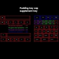 6u 6.5u Space Bar PBT Double Shot Pudding Keycaps For  STRAFE K65 K70 K95 nical Keyboard Keycap - details 2