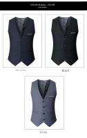 Chaleco de traje de hermano para hombre, ropa de negocios de estilo occidental, chaleco sin mangas de verano para escena de boda - details 3