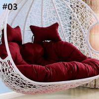 Cojín de Silla de Doble Asiento para Columpio de Huevo sin o con Relleno Cubierta Redonda Desmontable de Papasan para Casa y Patio - details 7