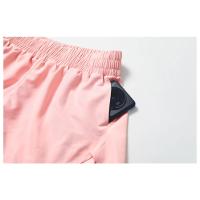 Pantalones cortos de yoga de secado rápido, pantalones cortos de entrenamiento para correr con levantamiento de cadera y cintura alta de doble capa - details 9