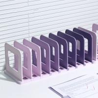 Sujetalibros desmontables ajustables, divisores antideslizantes, soporte para libros de escritorio, ahorro de espacio, soporte Vertical anticaída para libros en el aula - details 5