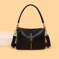 2023 bandolera de cuero genuino para mujer, bolso de hombro de color sólido de alta calidad - details 9