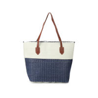 Bolsa de playa a rayas 2024, bolso de hombro para las axilas, bolso de lona informal de gran capacidad. - details 24