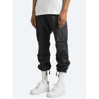 Temu Shein Pantalones Cargo para Hombre Deportes Color Sólido Cordón Multi-Bolsillo - details 7