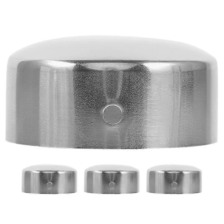 Tapas de Acero Inoxidable para Railings de Escaleras 4pcs Plugues de Fin de Manillar de Metal - 1