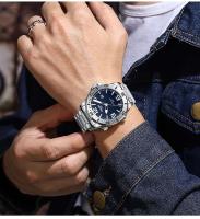 Reloj de negocios luminoso de primera marca con correa de acero inoxidable y movimiento de cuarzo analógico NIBOSI de lujo de primera calidad para hombre - details 14