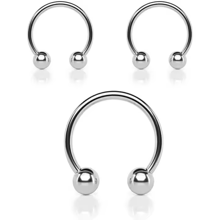 Anillos para pene de 3 piezas, anillos para pene de acero inoxidable, anillo para glande, anillos para mejorar la erección, juguete sexual para hombre o parejas - 1