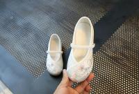 Zapatos Hanfu para niños, zapatos de princesa bordados hechos a mano para niñas, puesta en escena tradicional, zapatos de tela nacionales de moda para niños - details 7