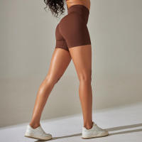 Hamidou-pantalones cortos deportivos de Yoga para mujer, mallas sin costuras para correr, ciclismo, cintura alta, entrenamiento, gimnasio, Verano - details 49