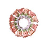 Flores Convallariae, gomas para el pelo de flores de ganchillo, elásticas, hechas a mano, tejidas, tocado de cuerda para el cabello, colorido, dulce, diario - details 4
