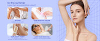 Depiladora para Mujer, Dispositivo de Depilación 7 en 1 para Mujer, Afeitadora eléctrica sin Dolor para Mujer, Recortadora de Bikini, Depiladora de Afeitar Inalámbrica para Línea de Bikini, Cara, Cuerpo, IPX7 Impermeable, Recargable, 2 Velocidades - details 2