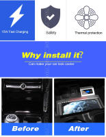 Cargador inalámbrico Qi para Ford Explorer 2023-2020 Placa de carga rápida para teléfono móvil Accesorios de interior Modificación de piezas - details 1